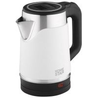Миниатюра: Чайник эл. 1,7л 1500Вт нерж, двойной корпус белый Homestar (6)