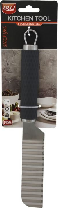 Миниатюра: Нож-слайсер для фигурной нарезки нерж. 25,5*3,2см, пласт. ручка с петлей