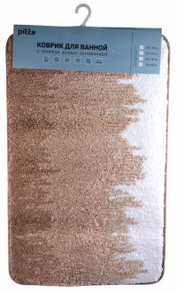 Миниатюра: Коврик для ванной комнаты микрофибра 50*80см, резиновая основа Градиент 3 цвета