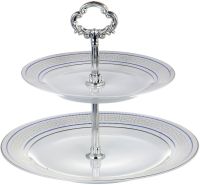 Миниатюра: Фруктовница 2-х ярусная фарфор (12)