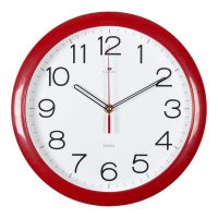 Миниатюра: Часы настенные 29см, круг, корпус красный КлассикаРубин