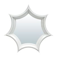 Миниатюра: Зеркало декоративное 25см Турин  белый, QWERTY