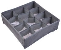 Миниатюра: Органайзер для хранения (белья) 30*30*10см, неткан. полотно, 12 ячеек, складной Pitta микс