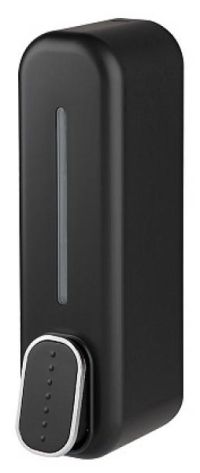 Миниатюра: Диспенсер для жидкого мыла пласт. 350мл (60*95*215мм), настен. наливной механич. B0922 черный