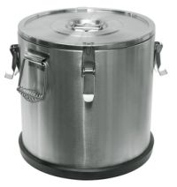 Миниатюра: Термос нерж. 25л (d35; h35см), нерж. ручки, 4 фиксатора крышки Luxstahl@