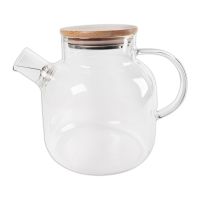 Миниатюра: Чайник заварочный стекло 1000мл с бамбук крышкой SAKURA (18)