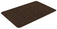 Миниатюра: Коврик полиэстер, ТПР 50*80см, влаговпитывающий, ребристый VORTEX Slim коричневый (10)