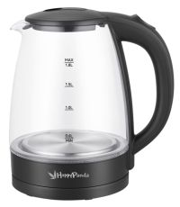 Миниатюра: Чайник эл. 1,8л 1800Вт стекло, подсветка автомат отключение Happy Panda