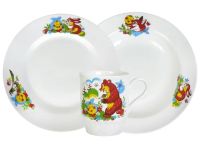 Миниатюра: Набор посуды 3пр детский Русское поле (20см, 20см, 210мл)@