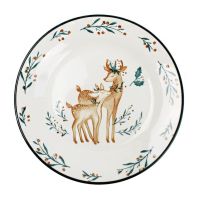 Миниатюра: Тарелка десертная 17,5см фарфор Олененок (96)