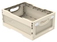 Миниатюра: Ящик для хранения складной пласт. 400*300*170мм слоновая кость