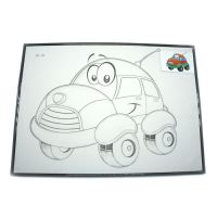 Миниатюра: Раскраска-картина в рамке Транспорт 32*48см/пакет 84-8 @