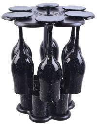 Миниатюра: Мини-бар 12пр 6 фужеров + 6 стопок стекло Стелла черный