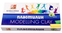 Миниатюра: Пластилин 6цв 120гр ЛУЧ Классика со стеком