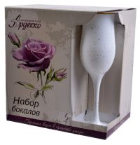 Миниатюра: Набор бокалов 6шт 200мл Стелла белый, золото, стекло (4)