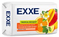 Миниатюра: Мыло туалетное 90г EXXE  Тропический букет белое экопак