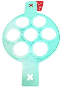 Миниатюра: Форма для выпечки силикон, для оладий и яичницы, 7 ячеек, Круги