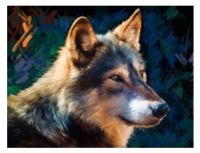 Миниатюра: Мозаика алмазная 40*50см на подрамнике  Волк