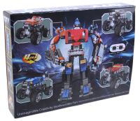 Миниатюра: Конструктор City 2в1 Трансформер Квадроцикл Синий 148дет. 26*19,5см коробка 123-426