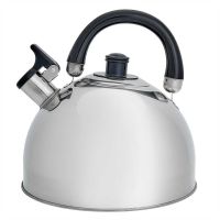 Миниатюра: Чайник нерж. 4,5л, свисток, складная пласт. ручка, индукция WEBBER (12)@