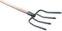 Миниатюра: Вилы 4-х рогие, навозные, дер.черенок