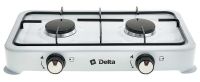 Миниатюра: Плита газовая 2 конфорки,белая, DELTA (4)