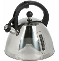 Миниатюра: Чайник нерж. 3л, свисток с курком, индукция, мерное окно, пласт. ручка RasheL