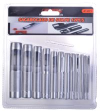 Миниатюра: Набор инструментов 12пр (просечки 3-10мм, 12мм, 14мм, 16мм, 19мм)