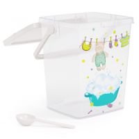 Миниатюра: Контейнер пласт. 5,5л (225*185*240мм), для стирального порошка, с ручкой, замком и ложечкой (12)