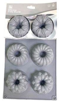 Миниатюра: Форма для выпечки силикон, 28*17*4см, 6 ячеек