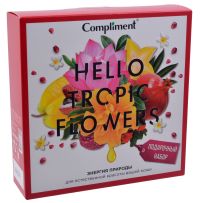Миниатюра: Набор подарочный жен. Compliment Hello tropic Flowers №1401 (гель-душ200+крем д/рук 80)