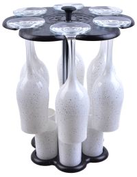 Миниатюра: Мини-бар 12пр 6 фужеров + 6 стопок стекло Стелла белый