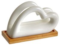 Миниатюра: Салфетница фарфор на бамбуковой подставке