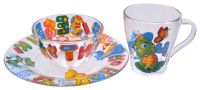Миниатюра: Набор для завтрака 3пр Абвгдейка стекло