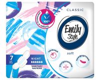 Миниатюра: Прокладки гигиен. 7шт EMILY STYLE CLASSIC  Критика НАЙТ (6к.) ультратонкие