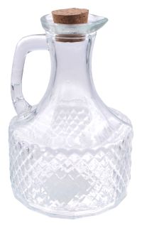 Миниатюра: Бутылка для масла для уксуса стекло 180мл, пробковая крышка Парфе