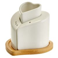 Миниатюра: Набор для специй 3пр на бамбуковой подставке