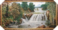 Миниатюра: Картина гобелен 60х120 Лесные пороги FJ107 @