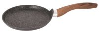 Миниатюра: Сковорода блинная (блинница) ал. 200мм, ручка под дерево а/п KUKMARA Granit ultra original