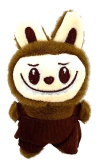 Миниатюра: Брелок Зубастик 14см в комбинезоне коричнеый@