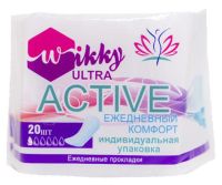 Миниатюра: Прокладки гигиен. ежедневные 20шт WIKKY 
