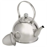 Миниатюра: Чайник заварочный нерж. 1000мл, съемный нерж. фильтр индукция WEBBER (24)