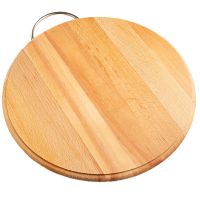 Миниатюра: Доска разделочная 30см бук Круг с металлом 
