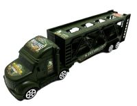 Миниатюра: Автовоз Военный (инерцион.) + 2 танка 30*8см / пакет JL009-7