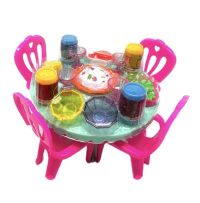 Миниатюра: Набор Праздничный стол (мебель+продукты) 15*15*11см/ пакет 77-7