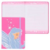 Миниатюра: Записная книжка А6  64л. КОКОС Ангел тв.обл.,на резинке,линия,блёст.,выб.лак,мат.лам.