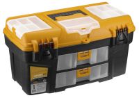 Миниатюра: Ящик для инструментов пласт. 275*530*290мм, вкладыш, органайзеры на крышке Уран