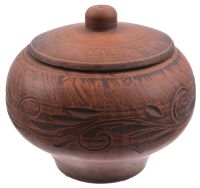 Миниатюра: Горшок для запекания (жаркого) чугунок керамика 0,35л 10*11см, Вьюнок