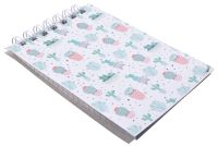 Миниатюра: Блокнот А7-  40л. (верх.спираль) Кактус 2