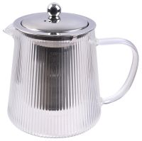 Миниатюра: Чайник заварочный стекло 1000мл с метал. ситом Грани